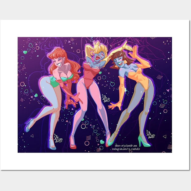 Magic girls! (OTHER PRINTS) Wall Art by RachelB